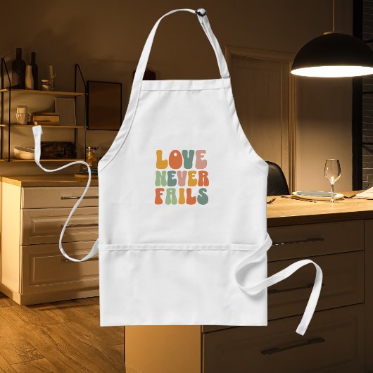 Tablier Typographie Bulles Tendance Amour