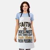 Tablier Typographie chrétienne Faith Makes Them Possible D (Porté)