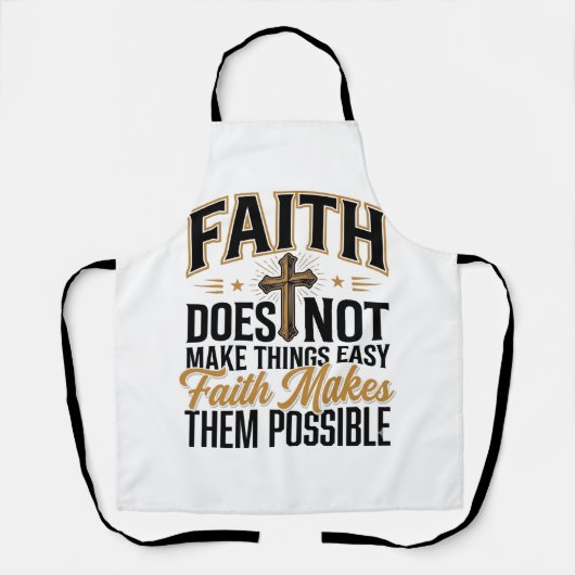 Tablier Typographie chrétienne Faith Makes Them Possible D (Recto)