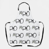 Tablier Typographie de chat Miaou (Recto)