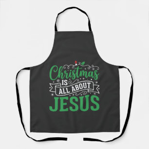 Tablier Typographie de Noël, tout est question de Jésus