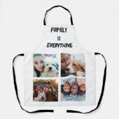 Tablier Typographie minimale Photo Collage personnalisée (Recto)