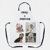 Tablier Typographie minimale Photo Collage personnalisée (Recto)