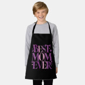 Tablier Typographie Tendance Meilleure Maman Ever (Porté)