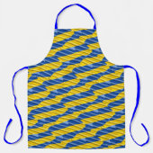 Tablier Ukraine bleue et jaune Inspiration de la paix anti (Recto)