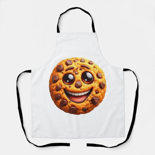 Tablier Un biscuit souriant. (Recto)
