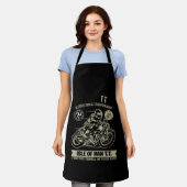 Tablier Un cadeau légendaire avec Motorcycle Racing Art (Porté)