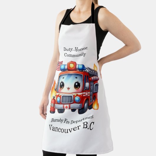 Tablier Un camion de pompier répond aux appels d'urgence (Insitu)