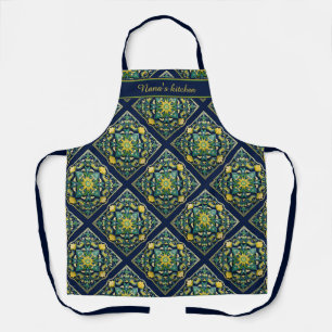 Tablier 💛 💚 💙 Un Chef-D'Oeuvre Azulejo Unique