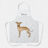 Tablier Un Chien De Cartoon Italien De La Faune Avec Un No (Recto)