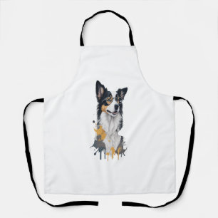Tablier Un chien mignon Border Collie