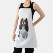 Tablier Un chien mignon King Charles Spaniel (Insitu)