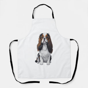 Tablier Un chien mignon King Charles Spaniel