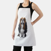 Tablier Un chien mignon King Charles Spaniel (Insitu)