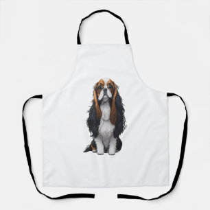Tablier Un chien mignon King Charles Spaniel