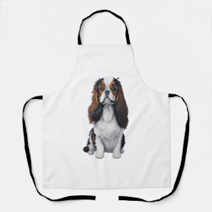 Tablier Un chien mignon, le roi Charles Spaniel