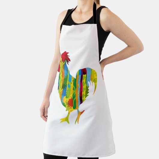 Tablier Un coq coloré (Insitu)