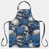 Tablier Un crâne et une série Rose 12 (Recto)