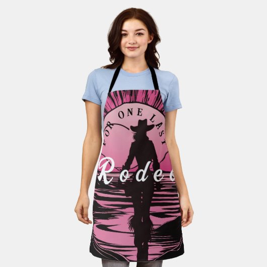 Tablier Un dernier rodéo enterrement de vie de jeune fille (Porté)