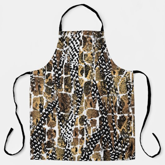 Tablier Un design abstrait qui transforme une peau animale (Recto)