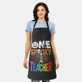 Tablier Un design Halloween d'un professeur effrayant_1 (Porté)