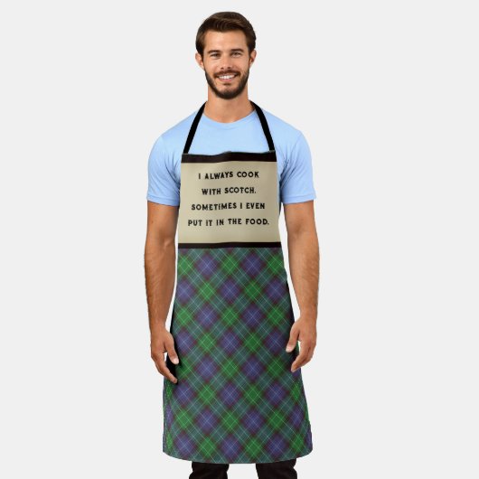 Tablier Un dram de Wee de Scotch (Porté)