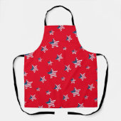 Tablier Un drapeau américain patriotique 4 juillet célèbre (Recto)