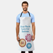 Tablier Un grand amour pour Boutons Artisanat Apron (Porté)