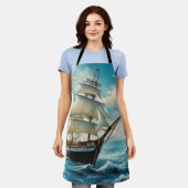 Tablier Un grand navire et un temps clair (Porté)