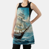 Tablier Un grand navire et un temps clair (Insitu)