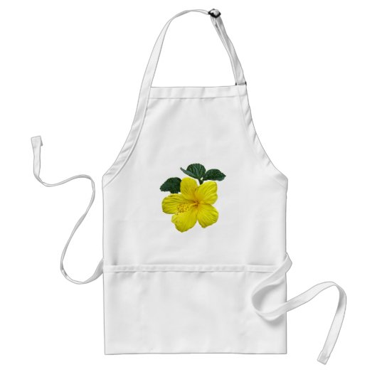Tablier Un Hibiscus jaune (Devant)