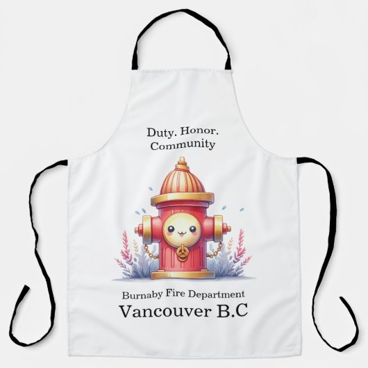 Tablier Un hydromassage lunatique dans un cadre de jardin  (Recto)