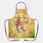 Tablier Un Jour À La Fleur De Papillon Inspirationnel (Recto)