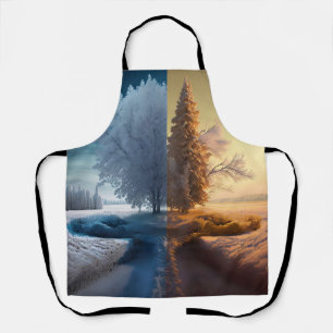 Tablier Un jour en hiver