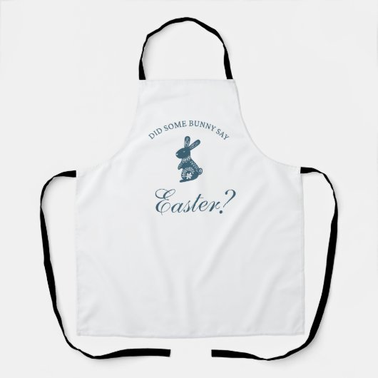 Tablier Un lapin a-t-il triste Pâques ? (Recto)