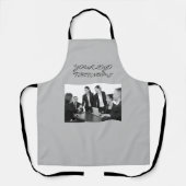 Tablier Un logo personnalisé simple et élégant ici compagn (Recto)