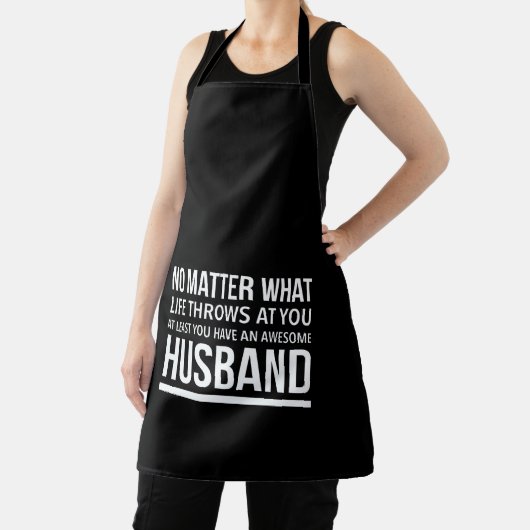 Tablier Un mari génial peu importe (Insitu)