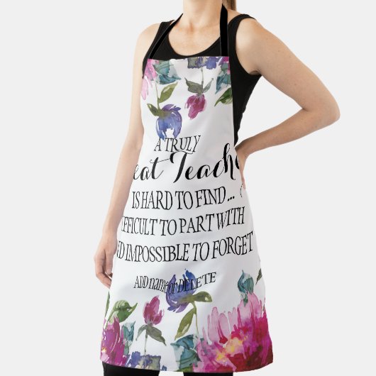 Tablier Un Merci enseignant vraiment formidable Appréciati (Insitu)