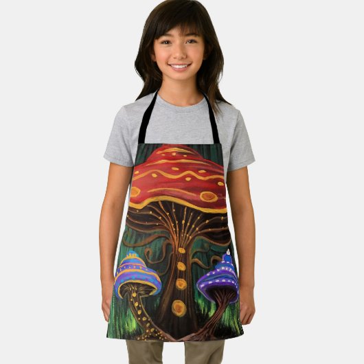 Tablier Un monde de champignons (Insitu)