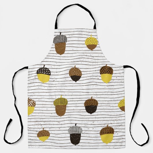Tablier Un motif sans soudure. Décor de surface d'automne. (Recto)