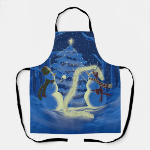 Tablier Un Noël de bonhomme de neige