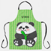 Tablier Un Panda Bébé Mignonne Mangeant Stalk Bambou (Recto)