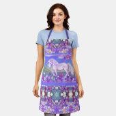 Tablier Un paradis mauve (Porté)