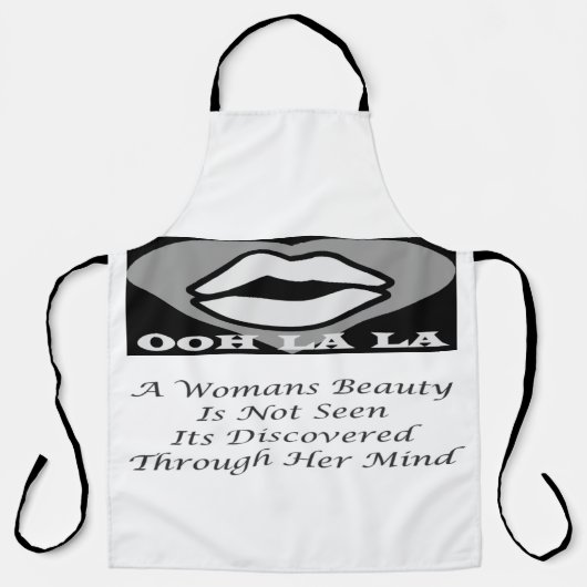 Tablier Un poème de message de beauté pour les femmes (Recto)