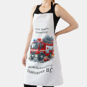 Tablier Un pompier héroïque s'attaque à l'incendie de la v (Insitu)