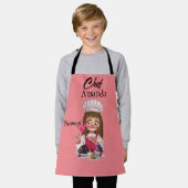 Tablier Un rose pour enfants  (Porté)
