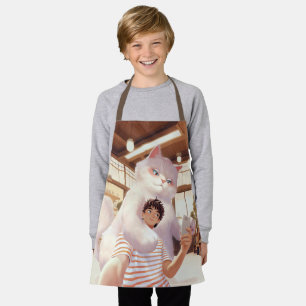 Tablier Un selfie avec le géant du fluffy