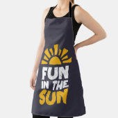 Tablier Un signe qui dit plaisir sur le soleil (Insitu)