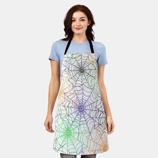 Tablier Un simple Motif Web d'Halloween Spider (Porté)