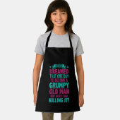 Tablier Un vieil homme au design grincheux (Insitu)